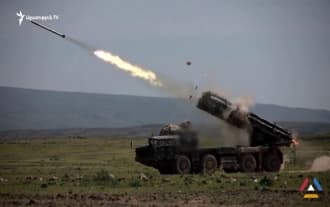 Боевые стрельбы из реактивных систем «Смерч» Боевые стрельбы из реактивных систем «Смерч»