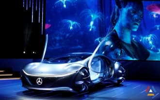 Car made by Mercedes Benz based on the movie "Avatar" Car made by Mercedes Benz based on the movie