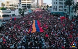 Yesterday in Los Angeles, thousands of Armenians demonstrated in support of Artsakh Yesterday in Los Angeles, thousands of Armenians demonstrated in support of Artsakh