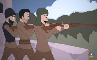 Battle of Holy Apostles Monastery: Short cartoon Battle of Holy Apostles Monastery: Short cartoon