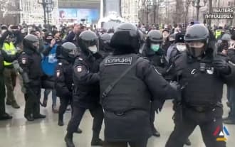 Protest action in Russia, more than 1,300 people detained in Moscow Protest action in Russia, more than 1,300 people detained in Moscow