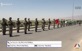Azerbaijan and Turkey hold military exercises on the border with Armenia Azerbaijan and Turkey hold military exercises on the border with Armenia