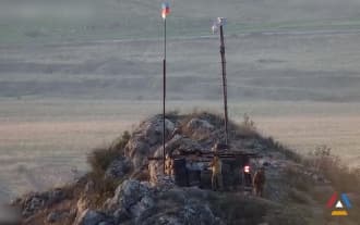 Defense Army has published a new video of yesterday's shooting by the Azerbaijani side