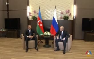 Putin and Aliyev meeting in Sochi
