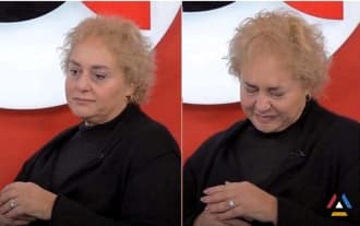 Shushan Petrosyan couldn't hold back her tears during the interview [Anons]