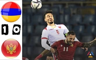 Армения победила Черногорию 1:0 в товарищеском матче