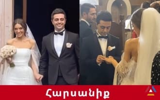 Эксклюзивные кадры со свадьбы Эрика Карапетяна